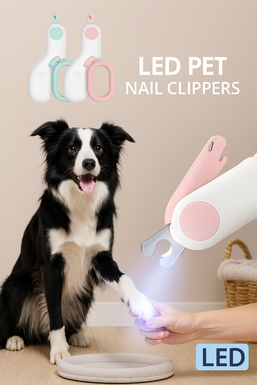 Pet Nail Clipper with LED light