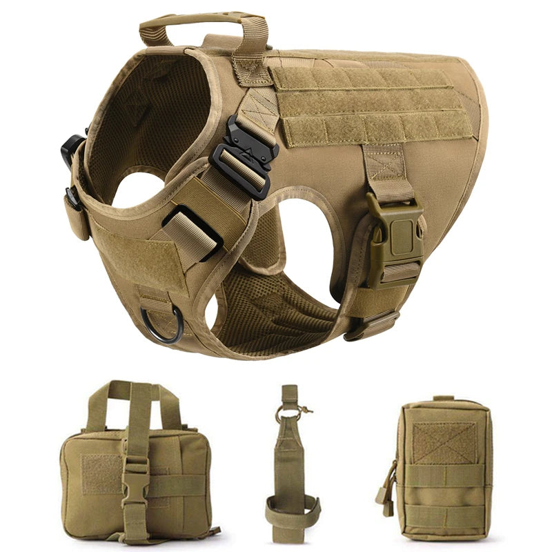 No Pull Tactical Dog Harness ELITE – Training & Outdoor K9 Vest