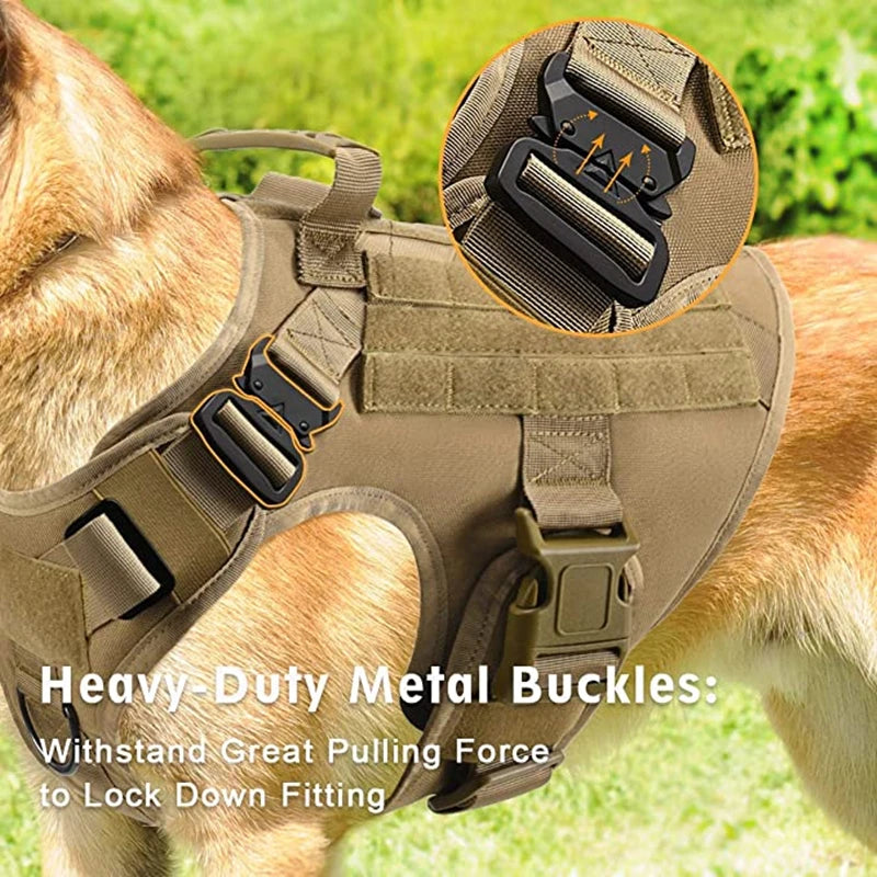 No Pull Tactical Dog Harness ELITE – Training & Outdoor K9 Vest
