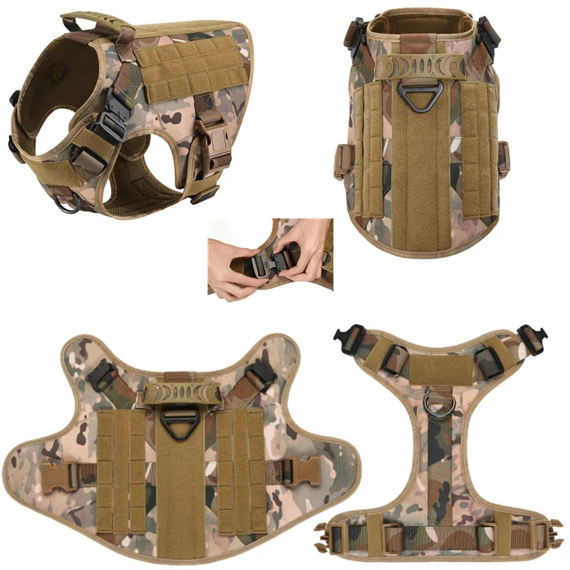 No Pull Tactical Dog Harness ELITE – Training & Outdoor K9 Vest