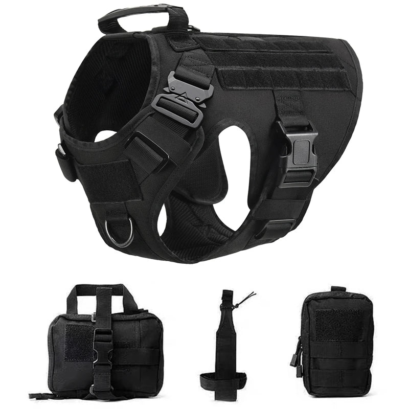 No Pull Tactical Dog Harness ELITE – Training & Outdoor K9 Vest