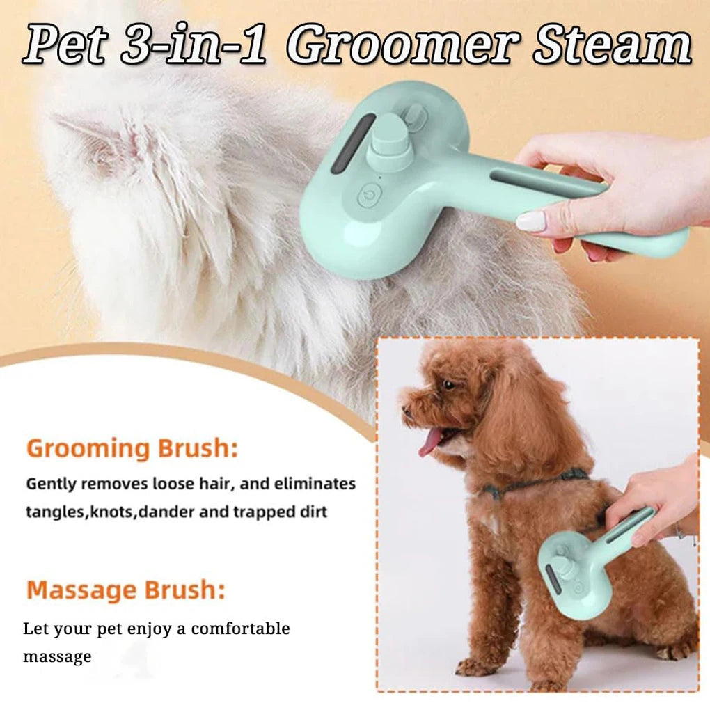 Steam Pet Grooming Brush