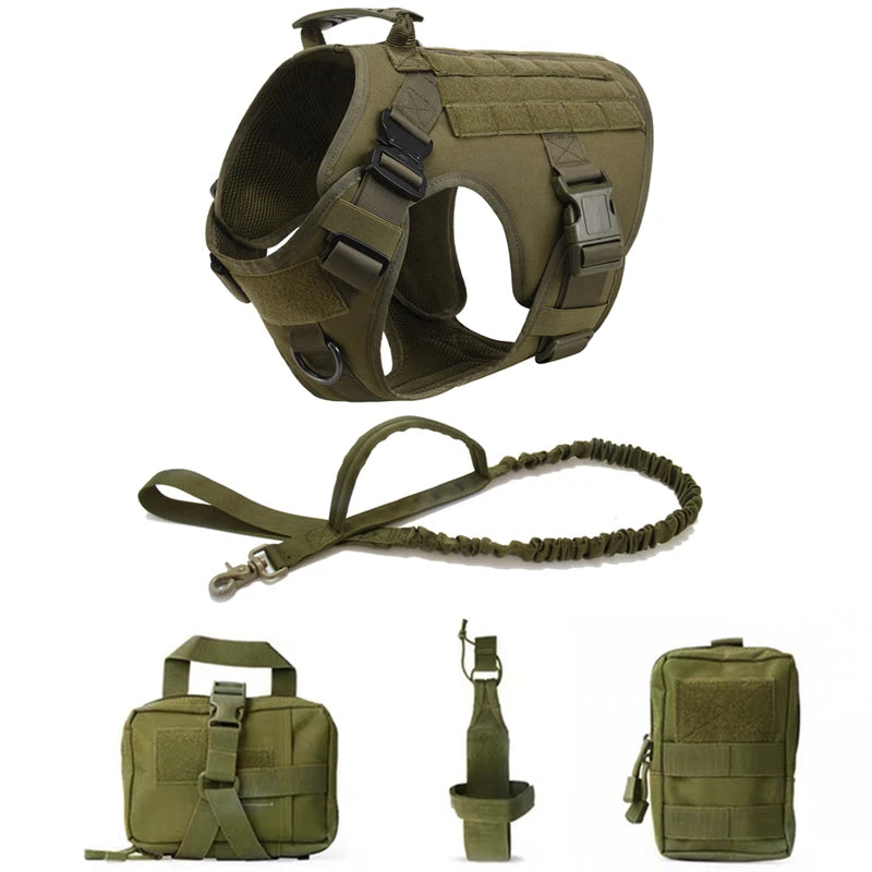 No Pull Tactical Dog Harness ELITE – Training & Outdoor K9 Vest