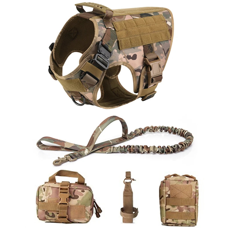 No Pull Tactical Dog Harness ELITE – Training & Outdoor K9 Vest