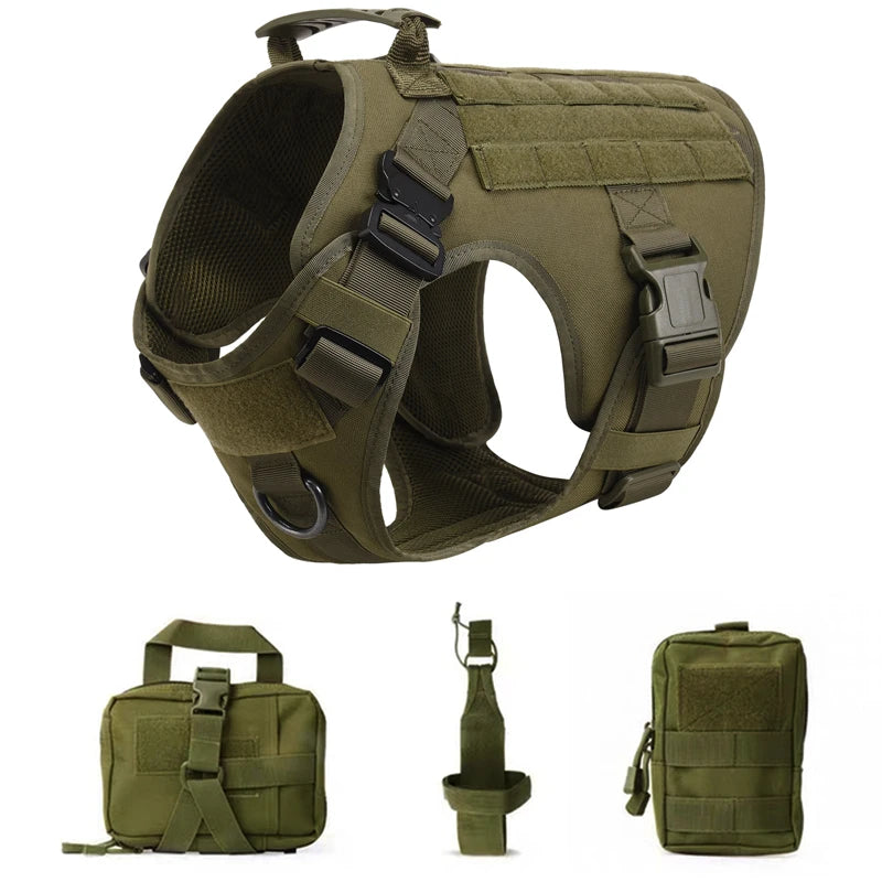 No Pull Tactical Dog Harness ELITE – Training & Outdoor K9 Vest