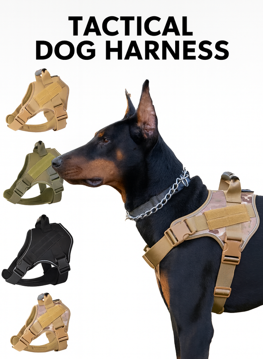 No Pull Tactical Dog Harness PRO – Training & Outdoor K9 Vest